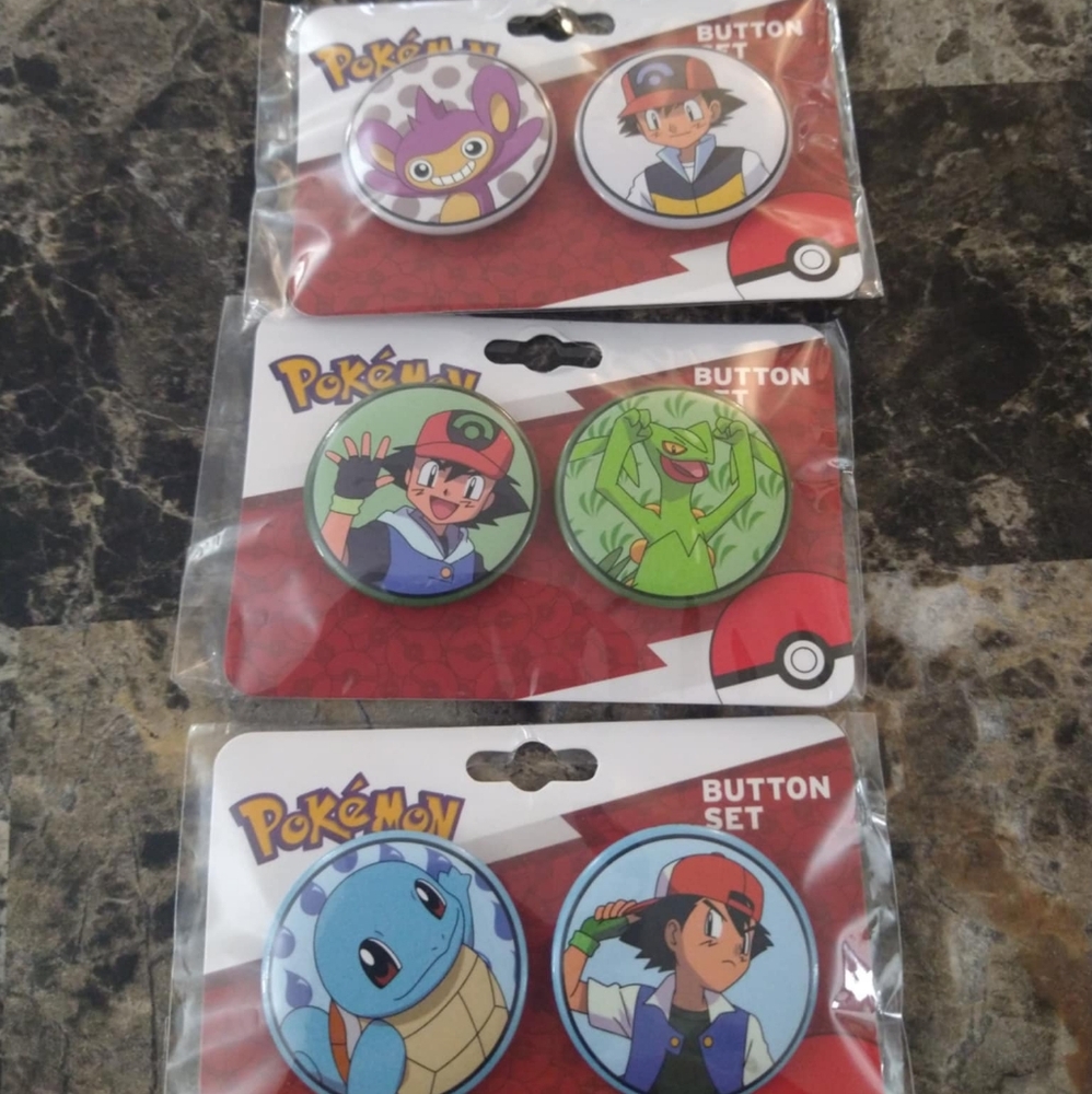 Pokemon Small Size Pin Lot of 6